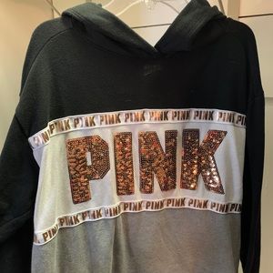 pink sweatshirt